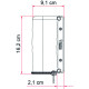 STORE COMPASS 2.20 M SILVER