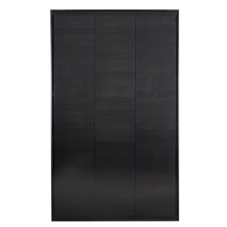 PANNEAU SOLAIRE FULL BLACK PERC 130W AVEC PASSE-TOIT ET REGULATEUR MPPT 10A