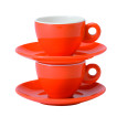ESPRESSO SET ORANGE (2 TASSE + 2 SOUS TASSE)