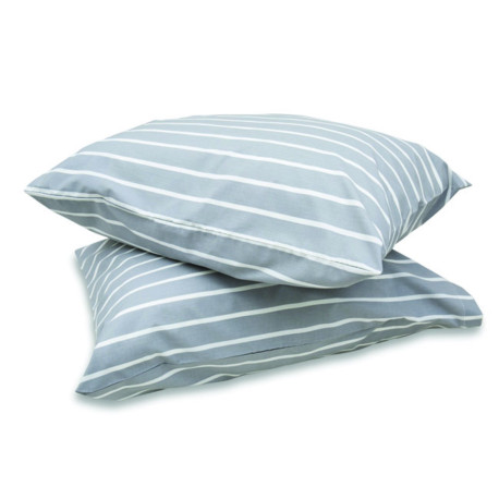 TAIE DOREILLER x1 (73x51)- Raye Gris - DUVALAY