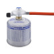 DETENDEUR POUR CARTOUCHE DE GAZ FILETEES 30 MBAR 0,85 M