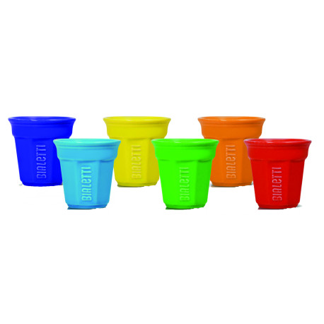 6 GOBELETS A CAFE BICCHIERNI COLOR