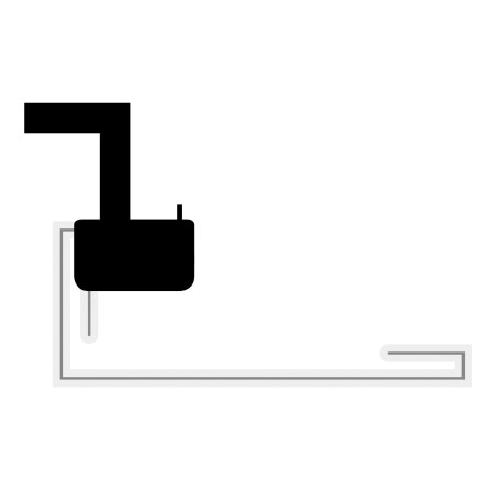 ANTENNE ACTIVE VERRE 90° DAB