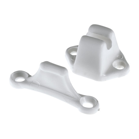 BLOC-PORTE HT 40MM PLASTIQUE BLANC (ARRET + CRAMPON)