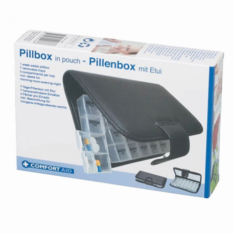 BOITE A PILULES 7 JOURS + ETUI 19X14X3.5 CM