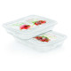 BOITES PLASTIQUES 1.5L RECTANGULAIRE SET 2 PIECES