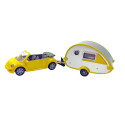 CARAVANE + VOITURE VW BEETLE 1056 JAUNE
