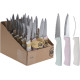 COUTEAU OFFICE INOX FIBRE DE COSSE DE RIZ 3 CLRS DISPLAY DE 24 PCS