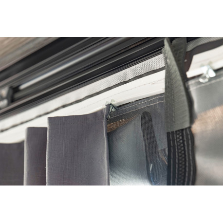 CURTAINS KIT DARK GREY 6 PCS