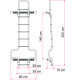 ECHELLE DELUXE DJ DUCATO H3 EMBOUTS NOIRS