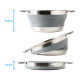 FAIT-TOUT PLIABLE VOLCANO FOLD-AWAY EN SILICONE ET INOX Ø 24 CM BRUNNER