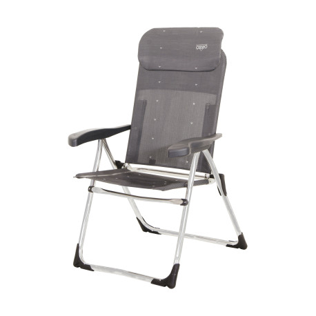 FAUTEUIL CLASSIC GRIS AVEC APPUI-TETE PLAT - CRESPO