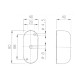 FEU DE GABARIT BICOLORE 90X40X40 MM SPL 2000 AMPOULE MONTEE