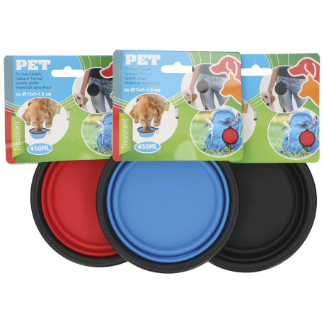 GAMELLE PLIABLE DIAMETRE 13 CM POUR ANIMAUX