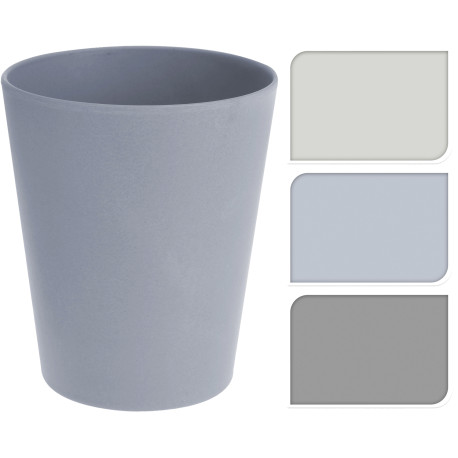 GOBELET FIBRES DE BAMBOU 350ML 3 ASS CLRS PASTEL