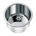LAVABO ROND EN ACIER Ø INT. 360 MM- Ø EXT. 385 MM - H 180 MM