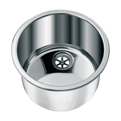 LAVABO ROND EN ACIER Ø INT. 360 MM- Ø EXT. 385 MM - H 180 MM