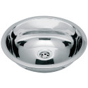 LAVABO SEMISPHERIC EN ACIER Ø INT. 260 MM- Ø EXT. 290 MM - H 120 MM
