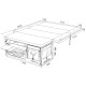 MALLE EGOE NESTBOX ROAMER 2.0 550 GRIS - COMPLETE SET+