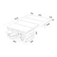 MALLE EGOE NESTBOX SUPERTRAMP 300 GRIS - COMPLETE SET +