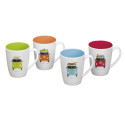 MUGS CAMPER SMILES - 4 PIECES
