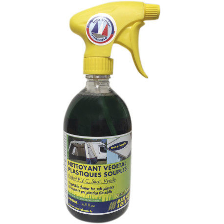 NETTOYANT VEGETAL POUR PLASTIQUE SOUPLE SPRAY 500 ML KLINE PLASTORE