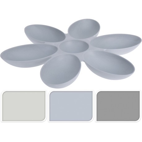 PLAT A SNACK FIBRES DE BAMBOU ASS 3 CLRS PASTEL