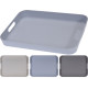 PLATEAU FIBRES DE BAMBOU RECTANGULAIRE 3 ASS CLRS PASTEL