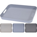 PLATEAU FIBRES DE BAMBOU RECTANGULAIRE 3 ASS CLRS PASTEL
