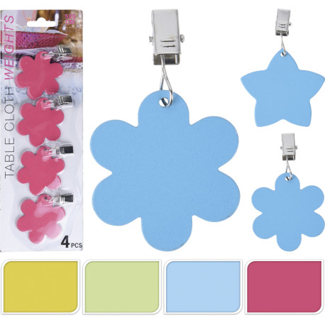 POIDS METALLIQUES 4 PCS ASS 4 CLRS
