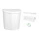 POUBELLE DE PORTE 10 L BLANCHE BRUNNER