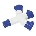 PRISE TRIPLITE P17 -1 ENTREE MALE ET 3 SORTIES FEMELLES