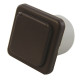 PRISE*** 220V MARRON SCHUKO AVEC COUV.