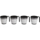 SET 4 MUGS GRANITE
