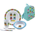 SET CAMPER SMILES JUNIOR SAC A DOS - 5 PIECES