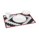 SET DE TABLE 30x40 REVERSIBLE NOIR ET BLANC VINTAGE