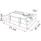 TANK 70L EAUX PROPRES
