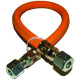 TUYAU FLEXIBLE POUR GAZ (0.4 M) AVEC RACCORD EN OGIVE 8 MM TG 480 -600