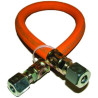 TUYAU FLEXIBLE POUR GAZ (0.4 M) AVEC RACCORD EN OGIVE 8 MM TG 480 -600