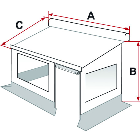 STORE FIAMMA PRIVACY ROOM F65 PANNEAU FRONTAL 20