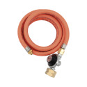 TUYAU DE GAZ AVEC DETENDEUR BOUTEILLE PROPANE OU BUTANE NOMADIQ