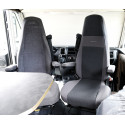 HOUSSE UNIVERSELLE + APPUI-TETE INTEGRE ANTHRACITE X2 FORME 5