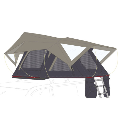 TENTE DE TOIT MOONLIGHT TENT 180 POUR 3 PERSONNES