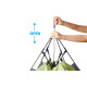 TENTE IGLOO STRATO 2 AUTOMATIQUE VERT ET GRIS 2 PERSONNES BRUNNER