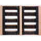 TAPIS BROSSE ZERBY 36 X 27 CM CADRE BOIS BRUNNER