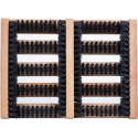 TAPIS BROSSE ZERBY 36 X 27 CM CADRE BOIS BRUNNER