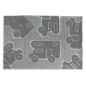TAPIS CAOUTCHOUC TRIMMAT L 40 X 60 CM GRIS BRUNNER