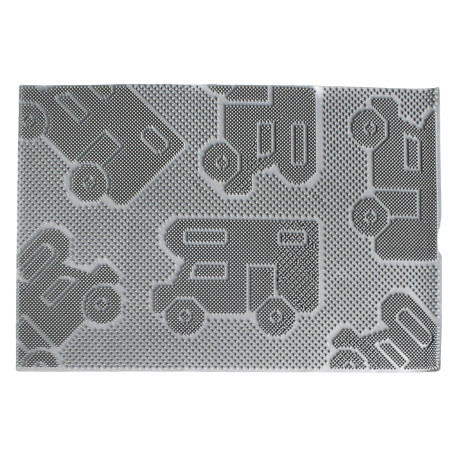 TAPIS CAOUTCHOUC TRIMMAT L 40 X 60 CM GRIS BRUNNER