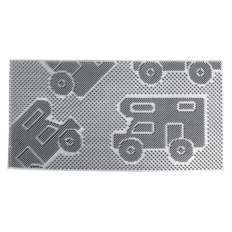 TAPIS CAOUTCHOUC TRIMMAT S 25 X 50 CM GRIS BRUNNER