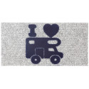 TAPIS DENTREE HELLO CAMPER 25 X 50 CM GRIS BRUNNER